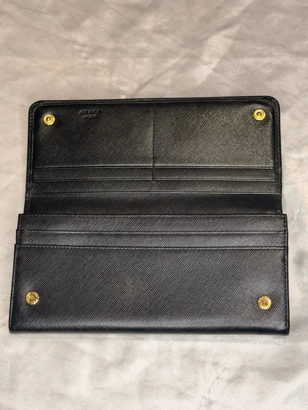 Prada Saffiano Leather Continental Wallet